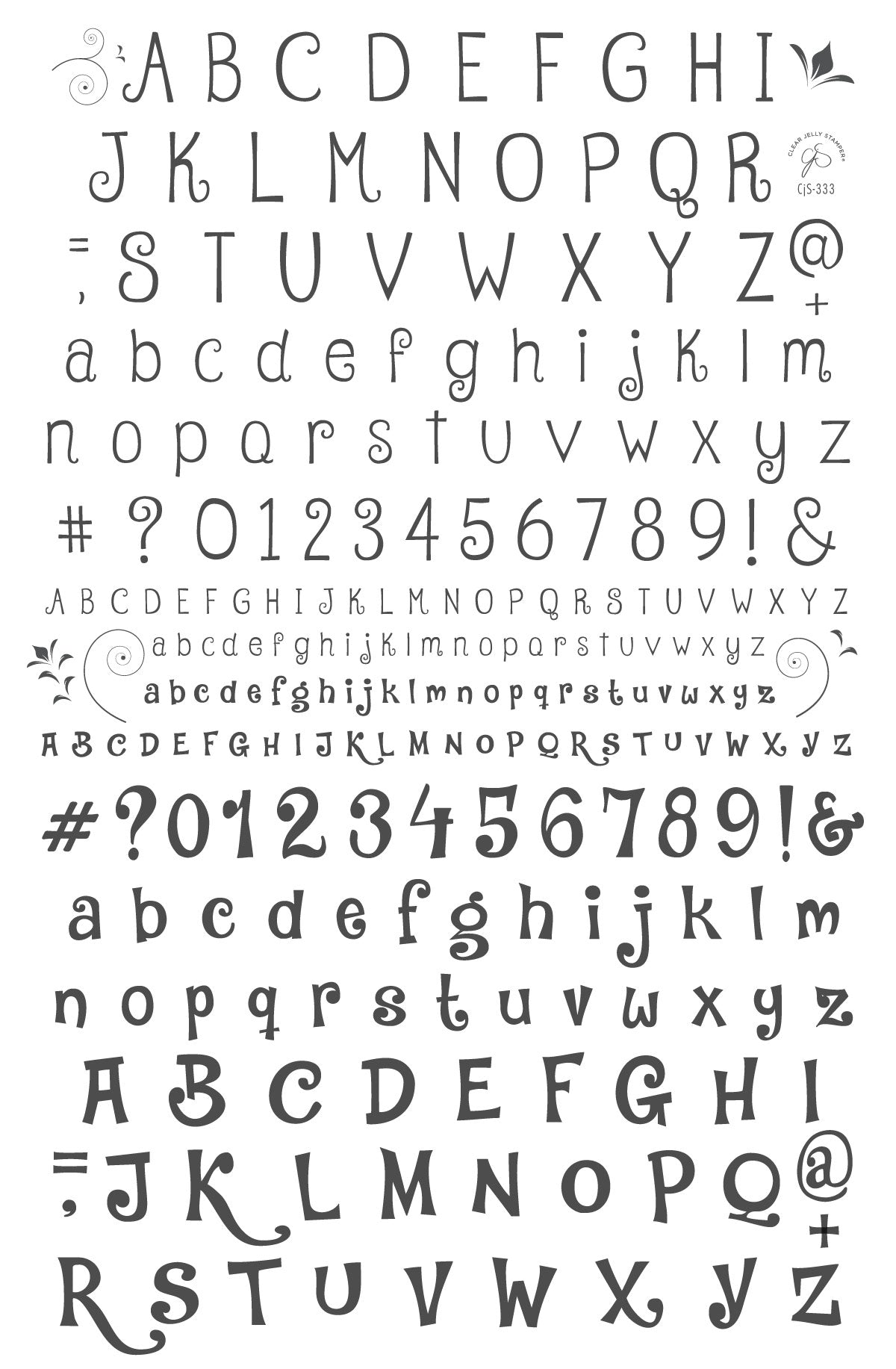 
                  
                    CjS-333 - Alphabet - Jungle Boogie | Clear Jelly Stamping Plate
                  
                