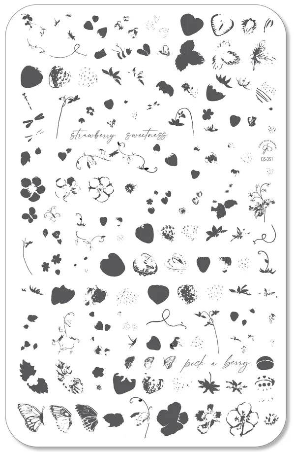 
                  
                    CjS-351 - Strawberry Sweetness | Clear Jelly Stamping Plate
                  
                