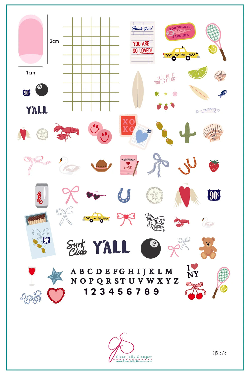CjS-378 - Call Me If You Get Lost  | Clear Jelly Stamping Plate