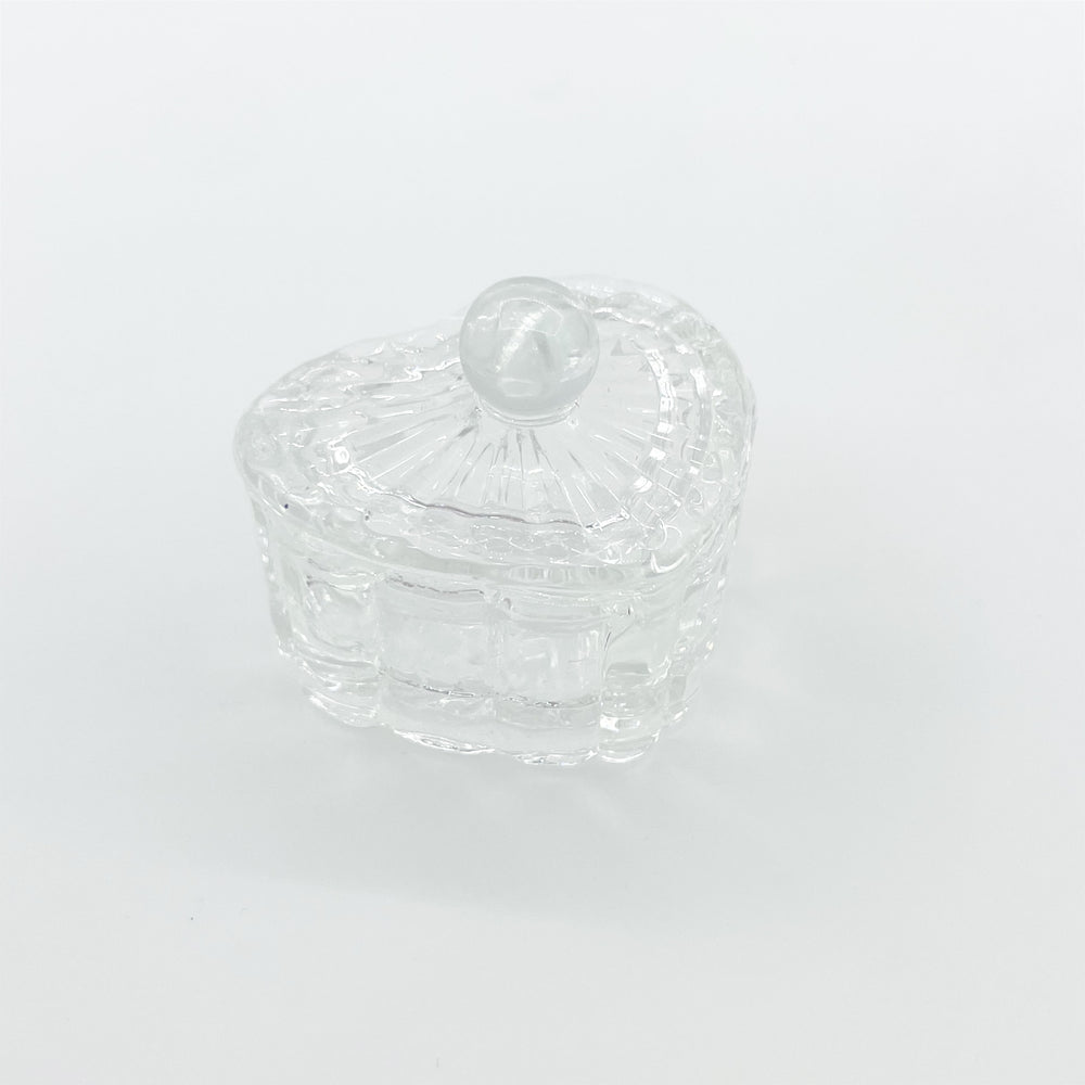 Prism Heart Glass Dish