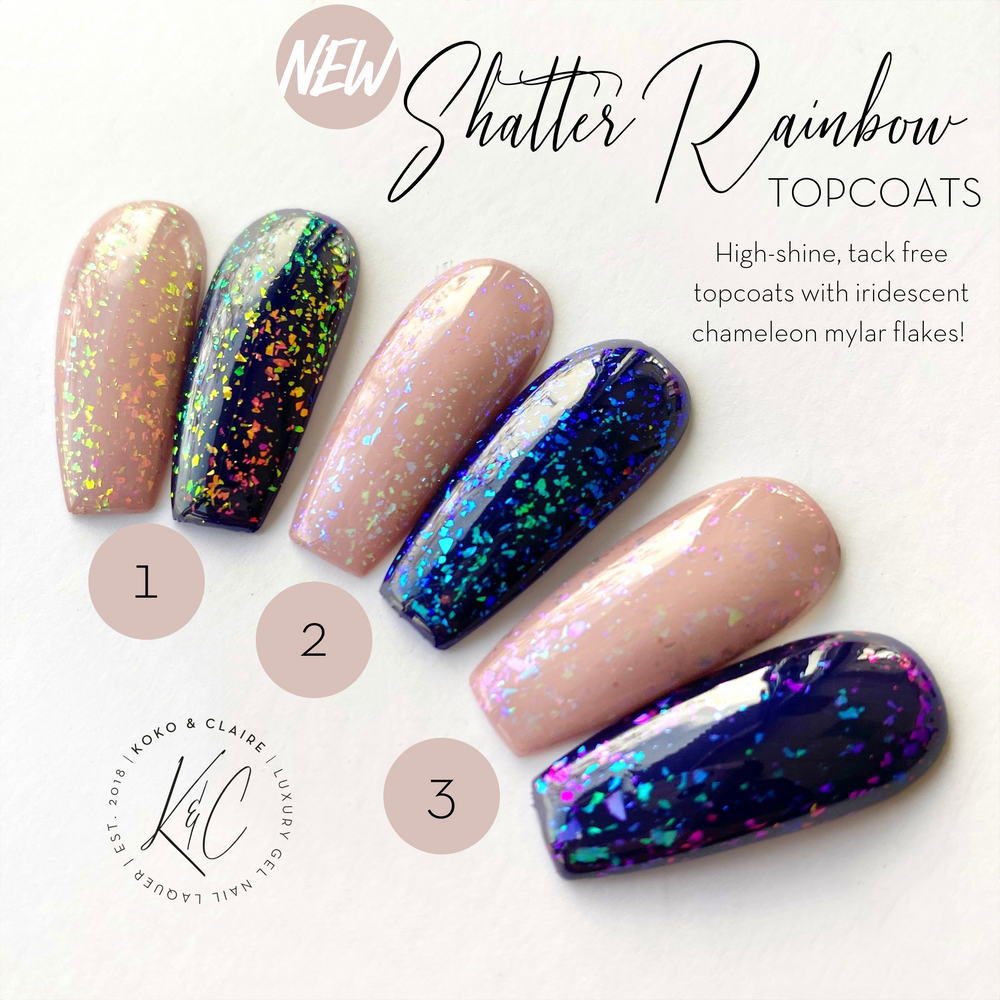 Shatter - Rainbow Trio (Top Coat) | Koko & Claire