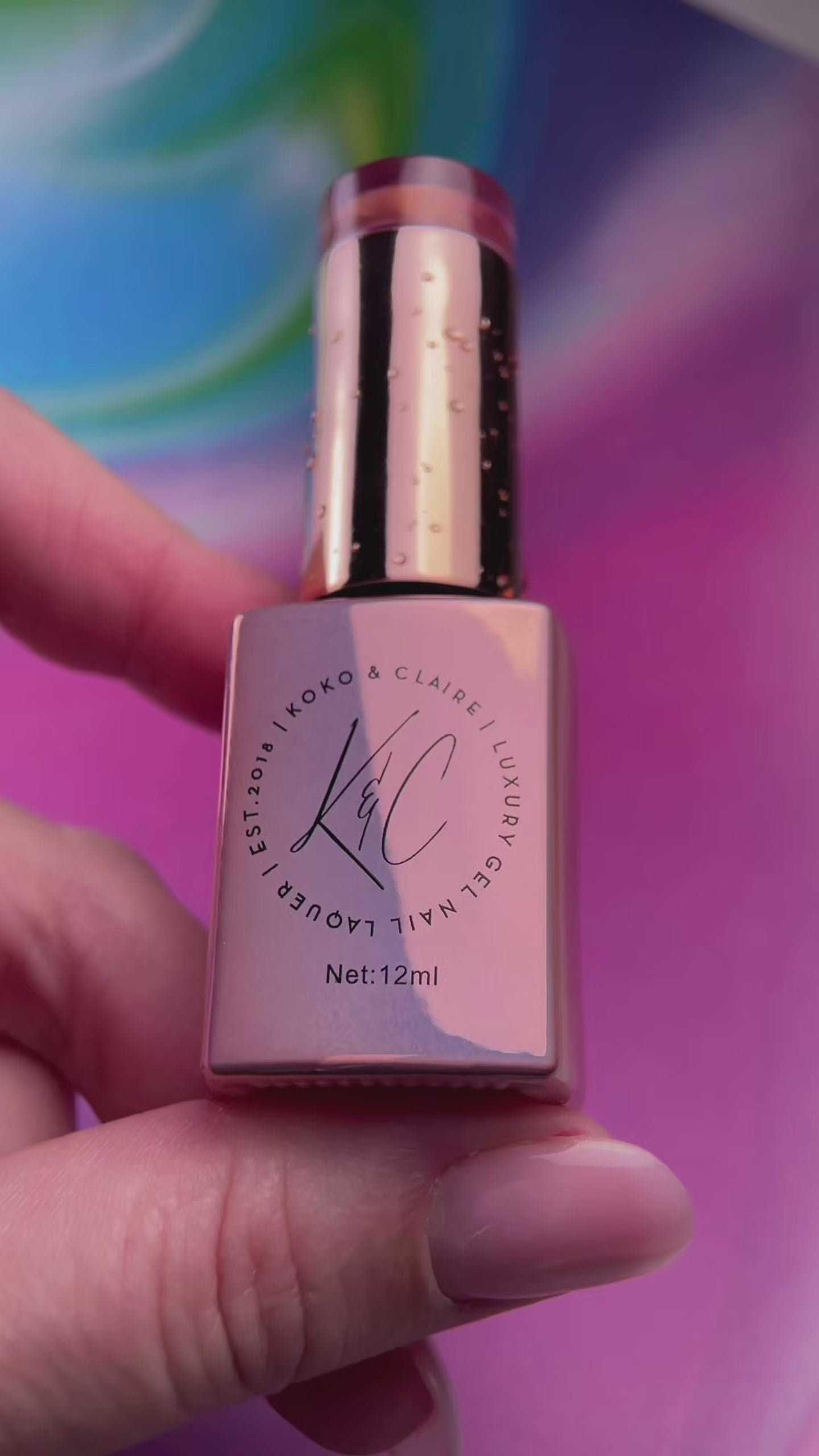 579 - Peach Fizz  (Cat-eye) - Hema Free | Koko & Claire Gel Polish