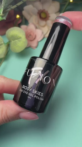 
                  
                    Load and play video in Gallery viewer, Rosy Skies | Cat Eye FX Gel Polish | Fuzion FX 15ml
                  
                
