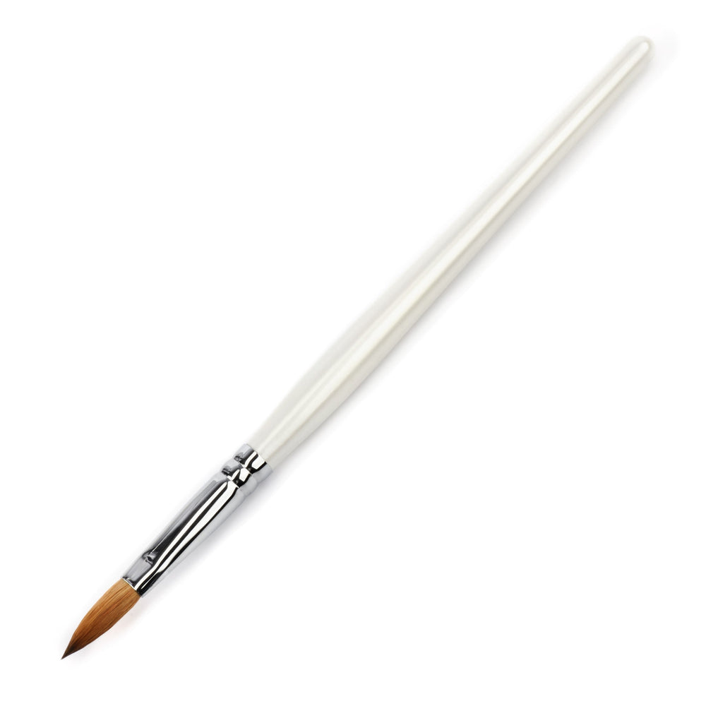 Pearl Wood #8 Oval Acrylic Brush | Ugly Duckling