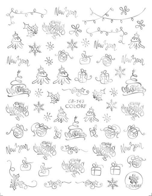 
                  
                    It's a Silver & Gold Christmas | Self Adhesive Decals 7 Designs
                  
                