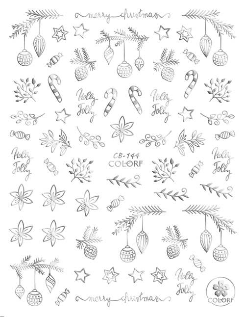 
                  
                    It's a Silver & Gold Christmas | Self Adhesive Decals 7 Designs
                  
                