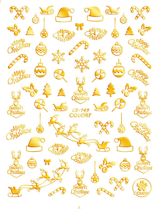 
                  
                    It's a Silver & Gold Christmas | Self Adhesive Decals 7 Designs
                  
                