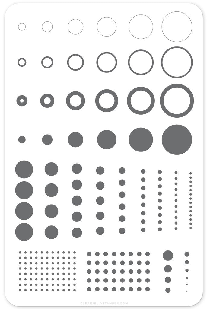 CJS-053 Circles | Clear Jelly Stamping Plate