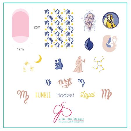 CJSZ-07 Virgo | Clear Jelly Stamping Plate