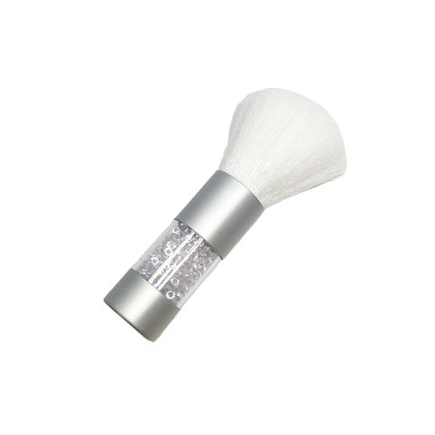 Crystal White Bristle Dust Brush | Clear Jelly Stamper