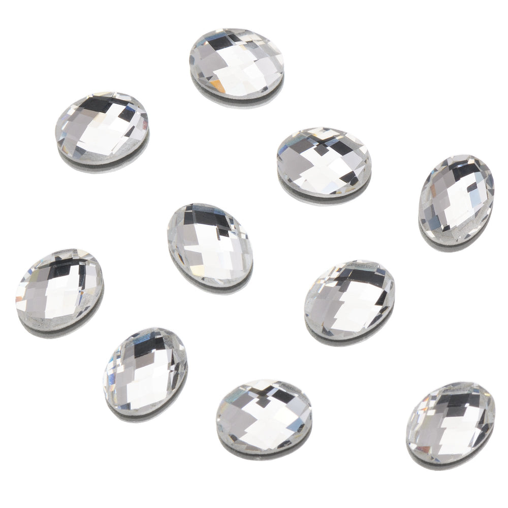 Clear as Mud Genuine Crystal Rhinestones ~ Flatback Oval ~ Crystal | Ugly Duckling