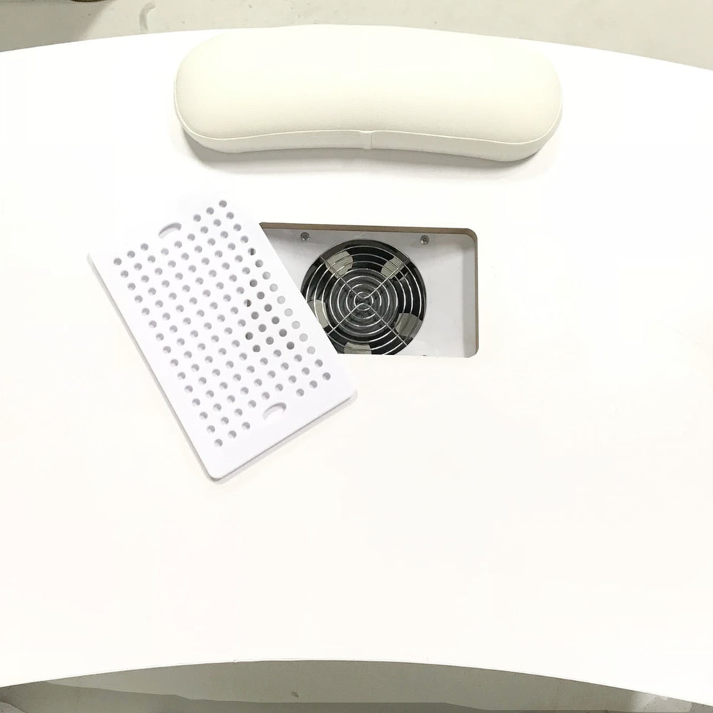 
                  
                    Nail Desk with Fan - White
                  
                