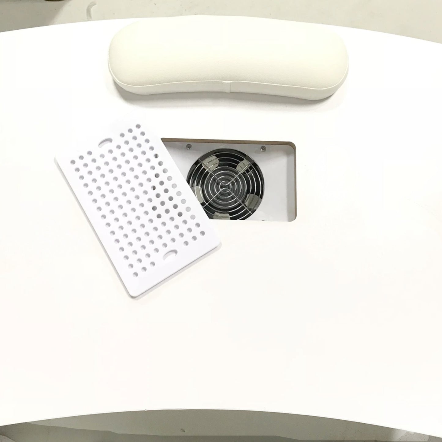 
                  
                    Nail Desk with Fan - White
                  
                