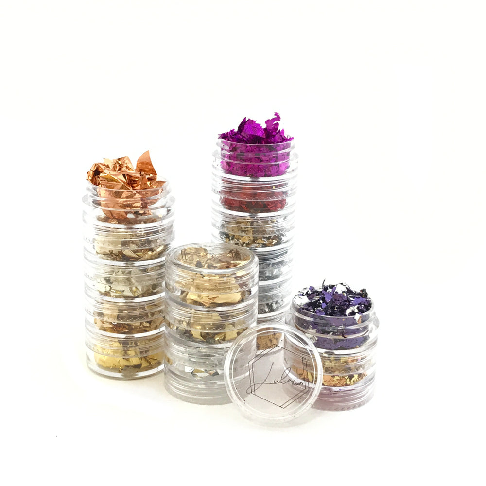 Lula Beauty 2 Pack Foil Flake Stack | 16 Metallics