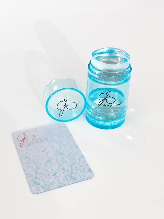 Lil' Bling Stamper ~ Teal | Clear Jelly Stamper
