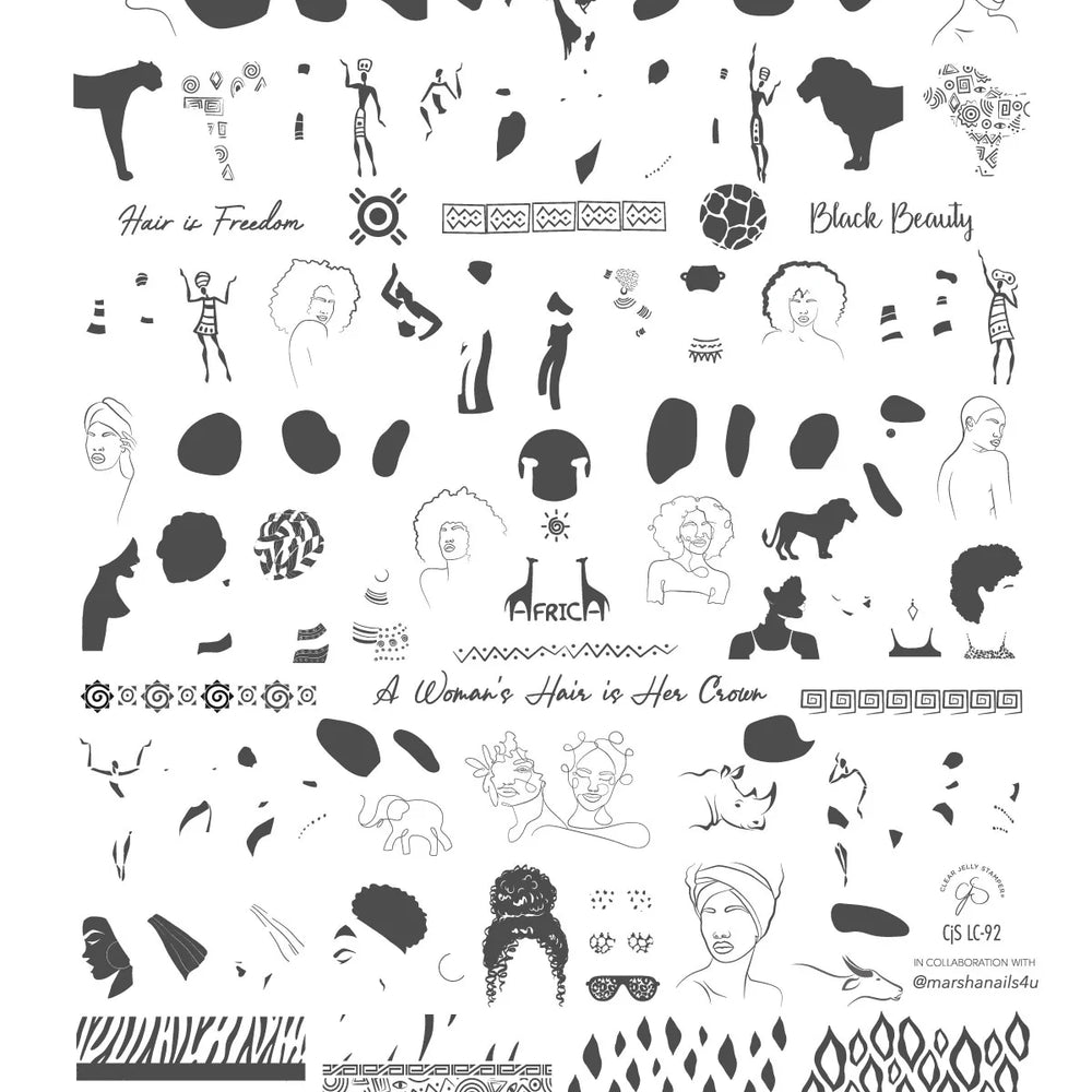 
                  
                    CJSLC-092 - Pride of Black Beauty  |  Clear Jelly Stamping Plate
                  
                