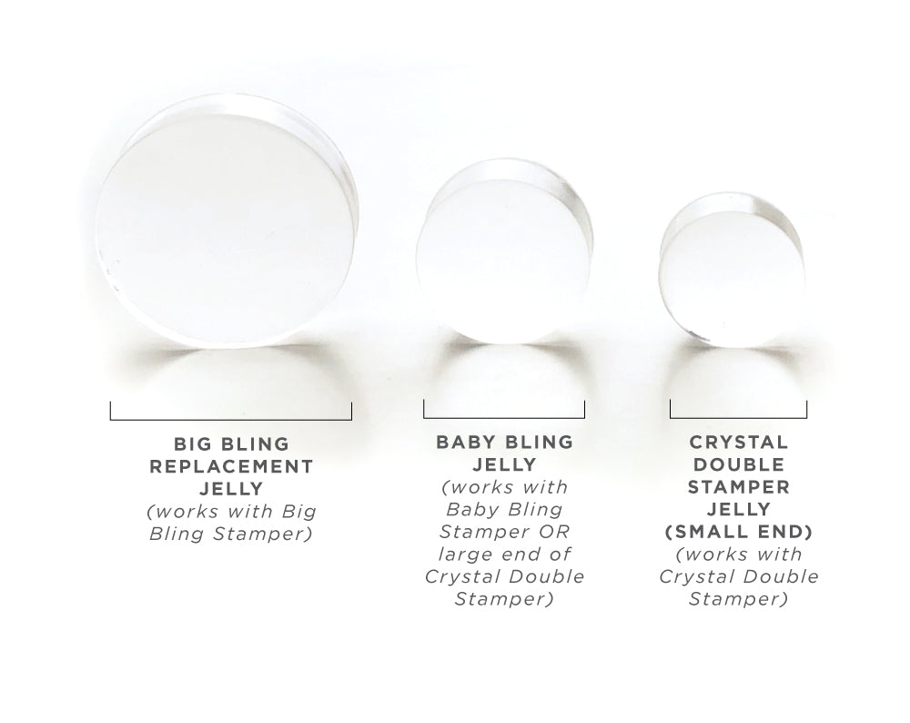 The Big Bling - XL Stamper Replacement Jelly - 2 pk | Clear Jelly Stamper