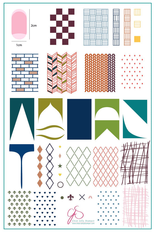 CJS-022 The Essentials | Clear Jelly Stamping Plate